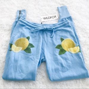 wildfox soft lemonade sweatpants